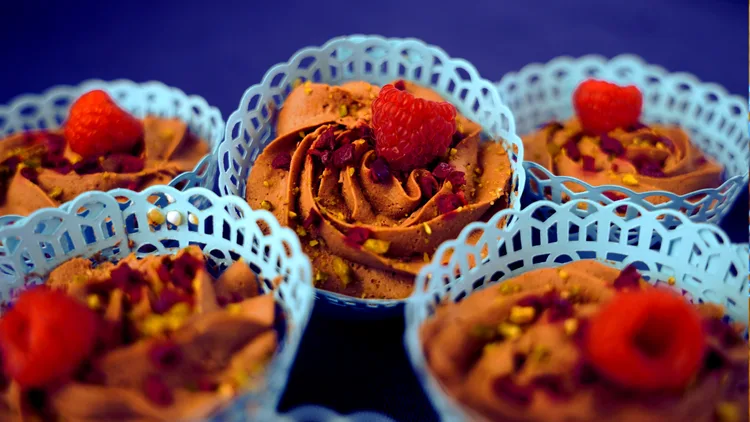 Chocolade-amarenacupcakes