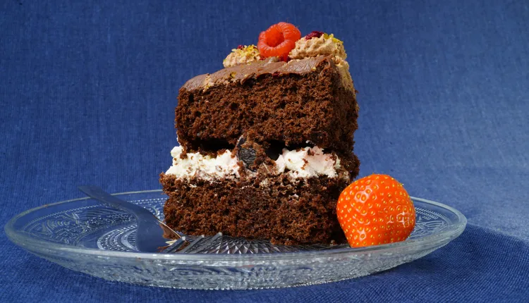 Chocolade Amarena taart klein